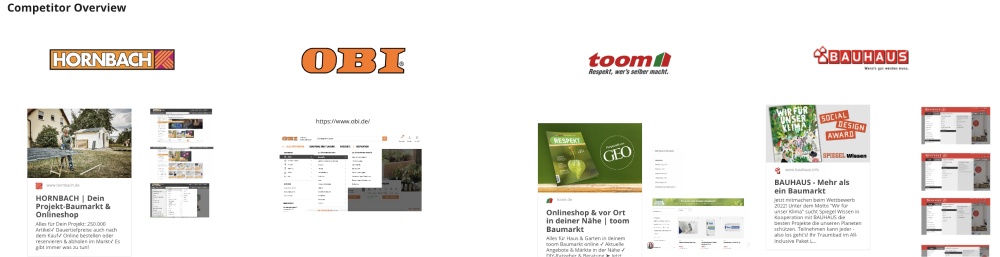 Competitor benchmarks: complex too, but none separated customer types the way we planned to.